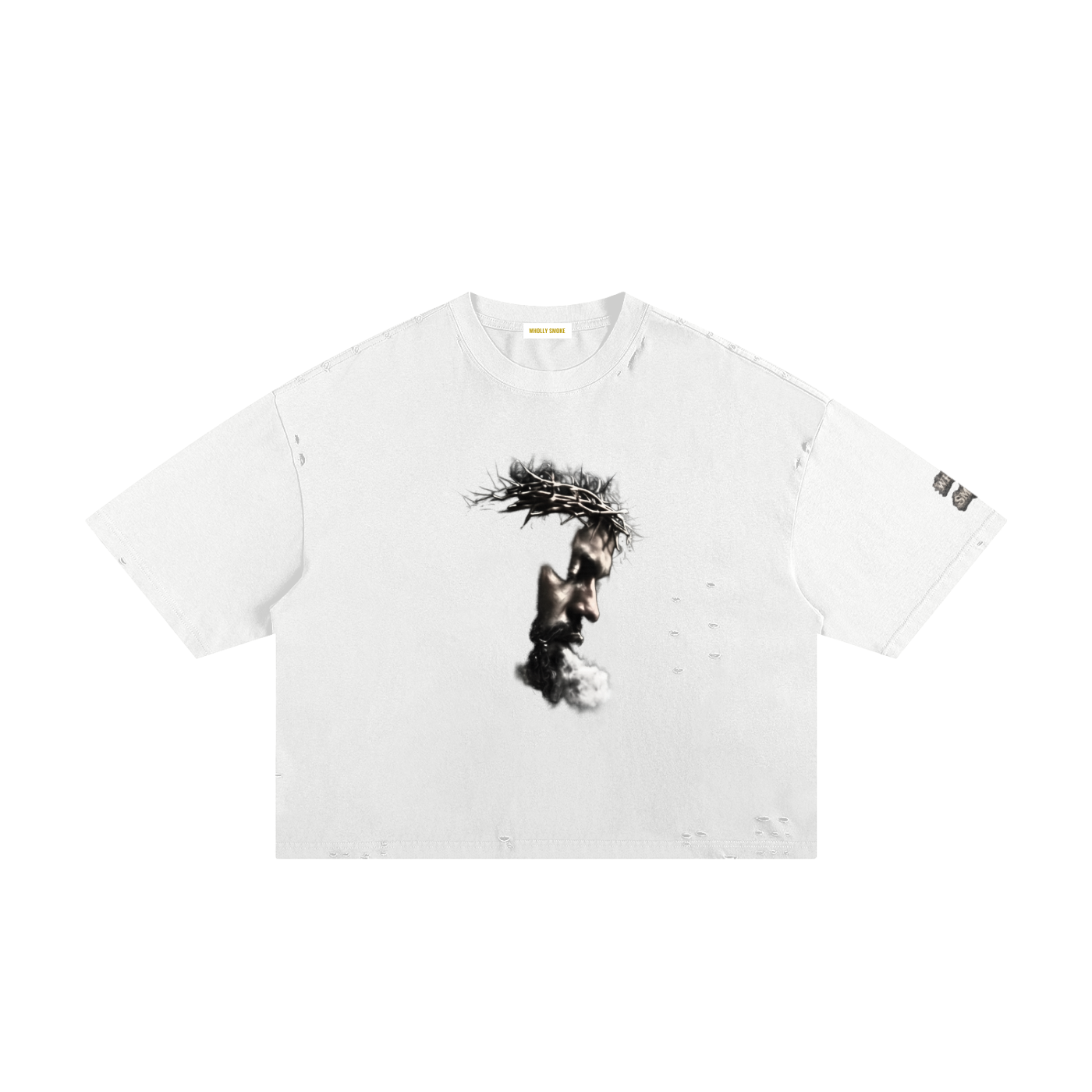 Bronze Frayed Boxy Tee