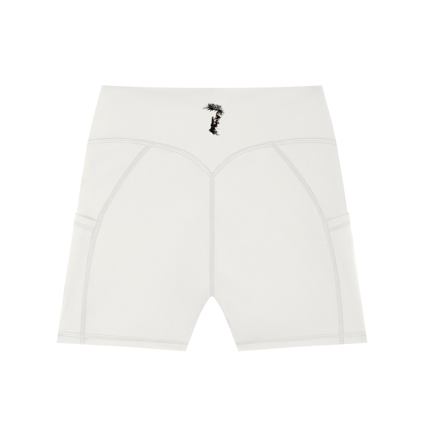 Women's Bronze High-Waisted Biker Shorts