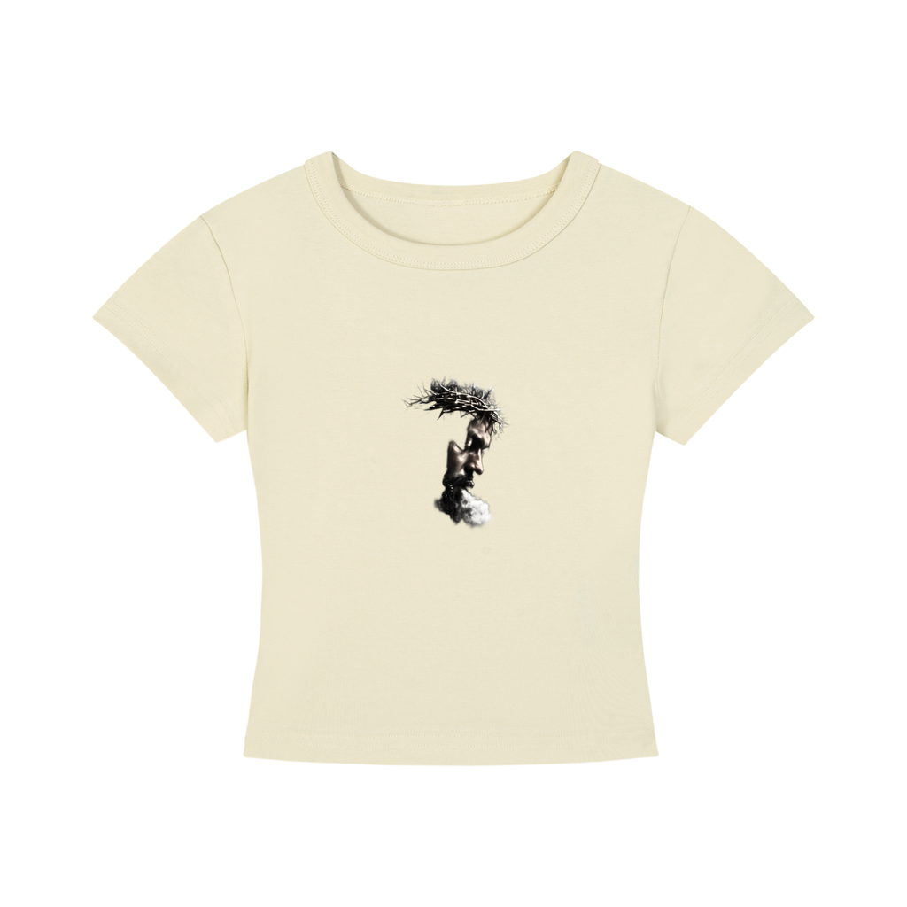 Women's Bronze Cropped Stretch T-Shirt