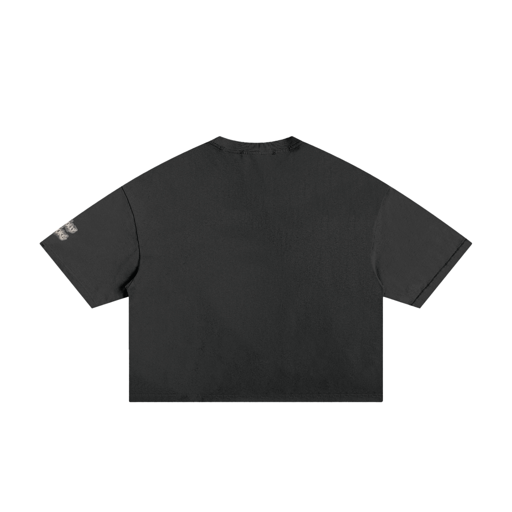 Bronze Frayed Boxy Tee